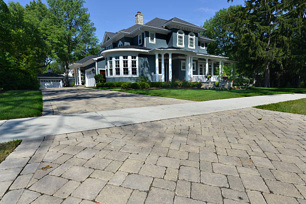 Permeable Paver Driveway in Cottonwood Shores, TX